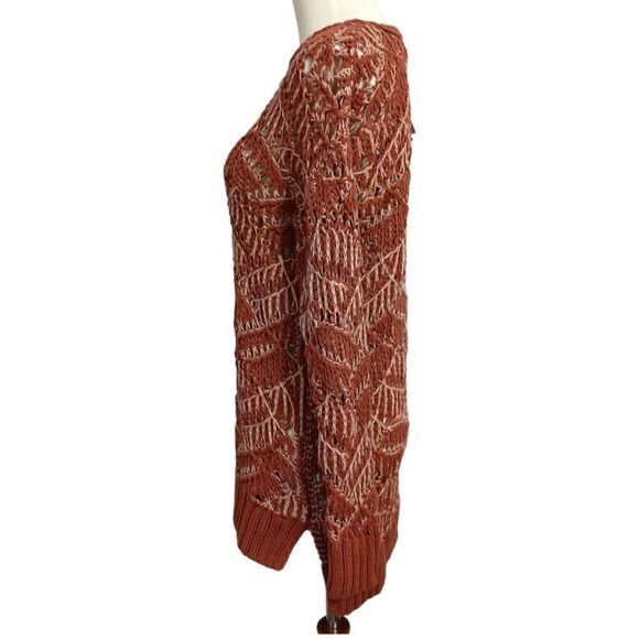 Universal Thread Open Knit Sweater NEW S Clay Pullover Crochet Asymmetric Rustic - Picture 6 of 16